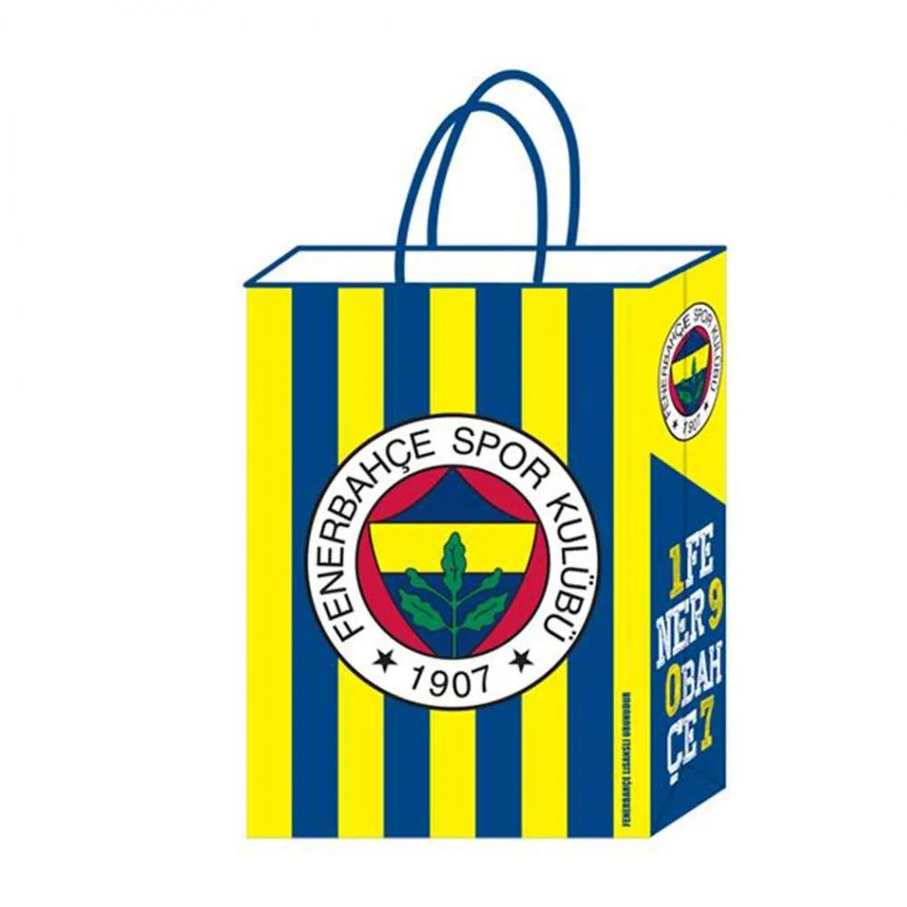 Fenerbahçe Temal Kağıt Parti Çantası Taraftar 18X24 - 12 Adet
