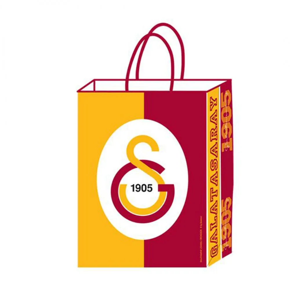 Galatasaray Temalı Kağıt Parti Çantası Taraftar 18X24 - 12 Adet