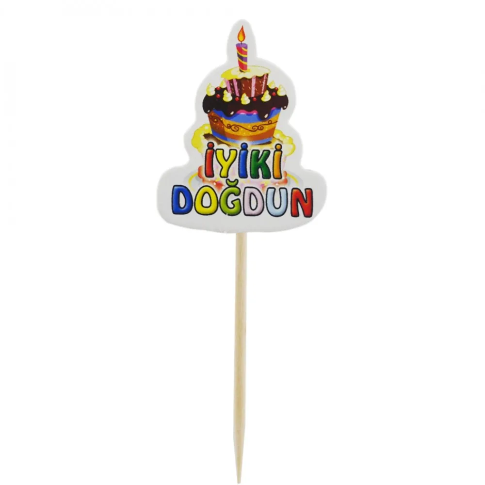 İyiki Doğdun Kürdanlı Sticker - 20 Adet