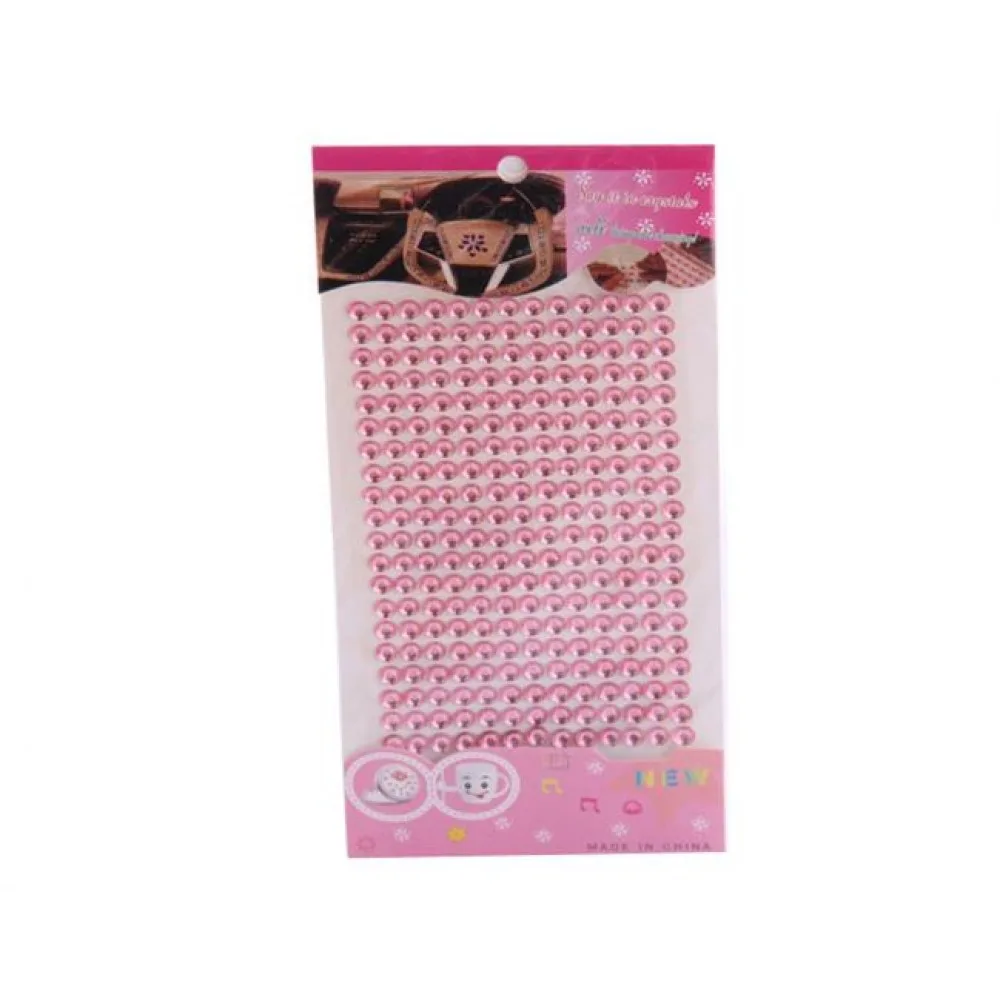 Kristal Taş Stıcker - 260 Adet Pembe