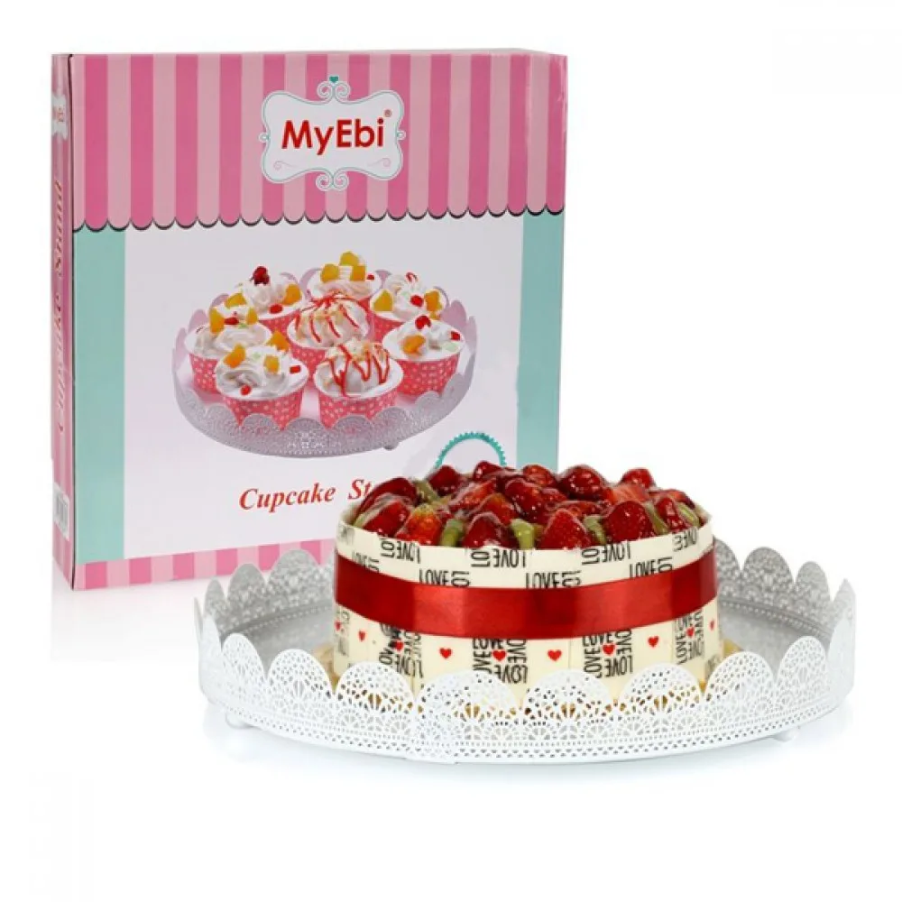 Metal Cupcake Standı Beyaz Kek Standı