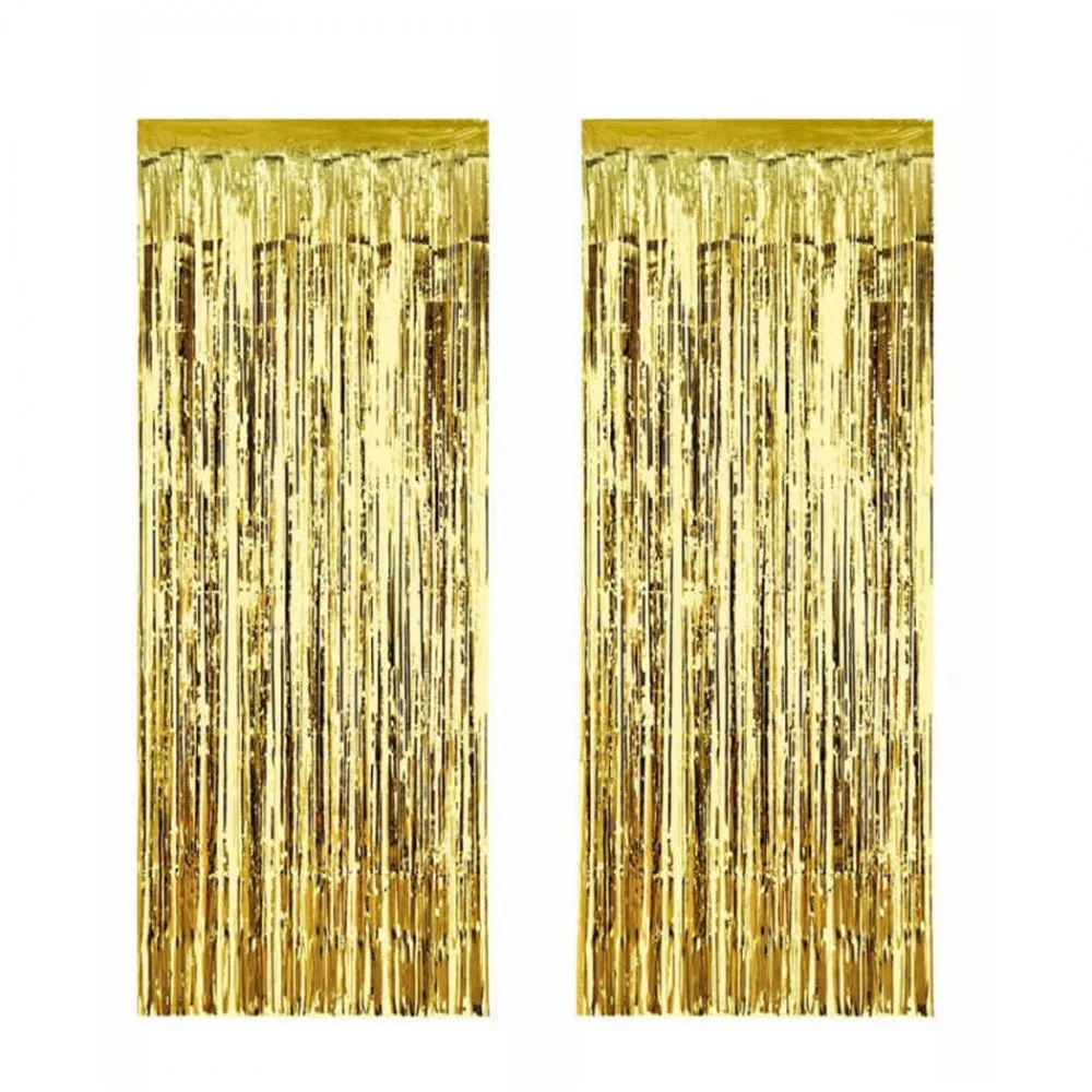 Metalize Fon Süsü Asmalı 50X230 CM Altın