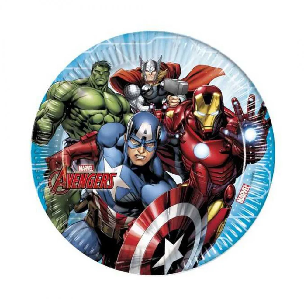 Mighty Avengers Temalı Karton Tabak 23 Cm - 8 Adet