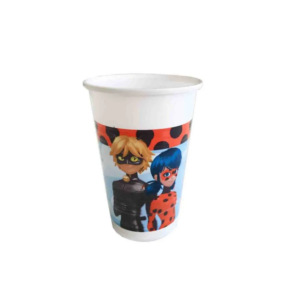 Miraculous Temalı Bardak 180/200CC - 8 Adet