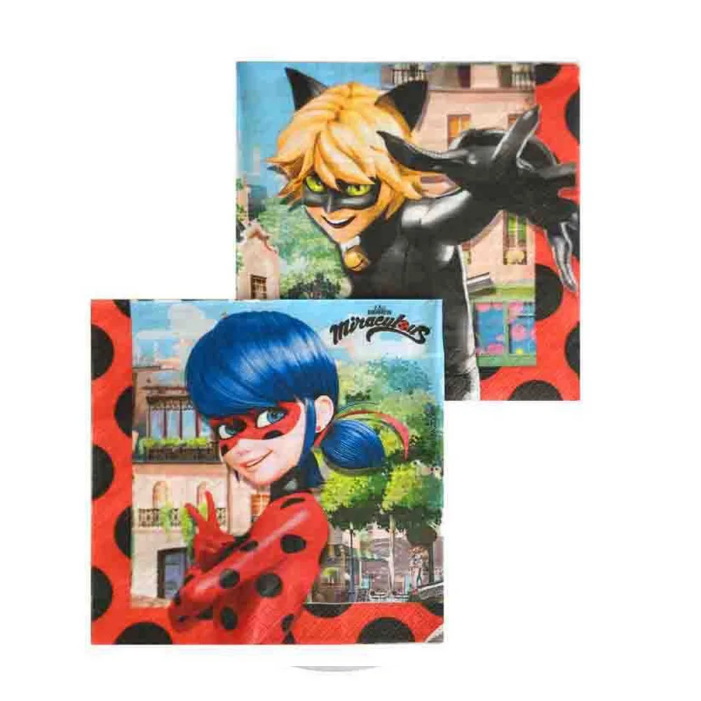 Miraculous Temalı Peçete 33*33 CM - 20 Adet