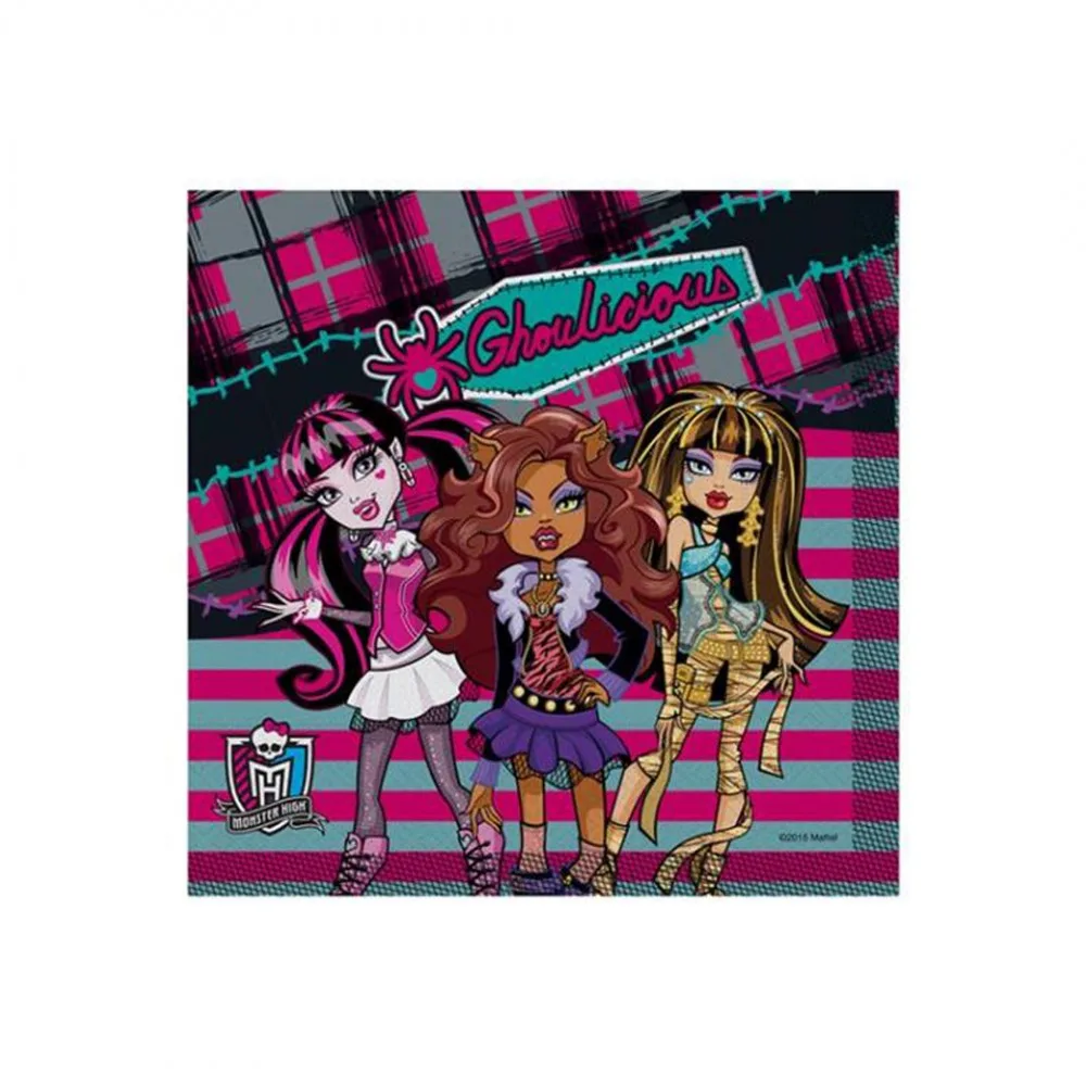 Monster High Klasik Temalı Kağıt Peçete33X33 Cm - 16 Adet