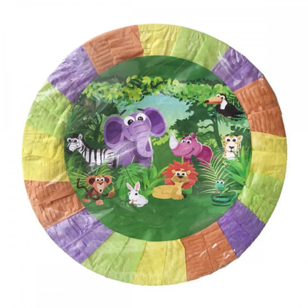 Sevimli Hayvanlar Temalı Pinyata Sopalı Safari Serisi 45X10 CM
