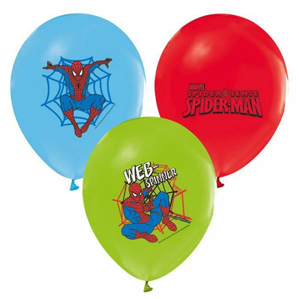 Spiderman The Amazing Temalı Balon 4+1 Baskılı Pastel - 20 Adet