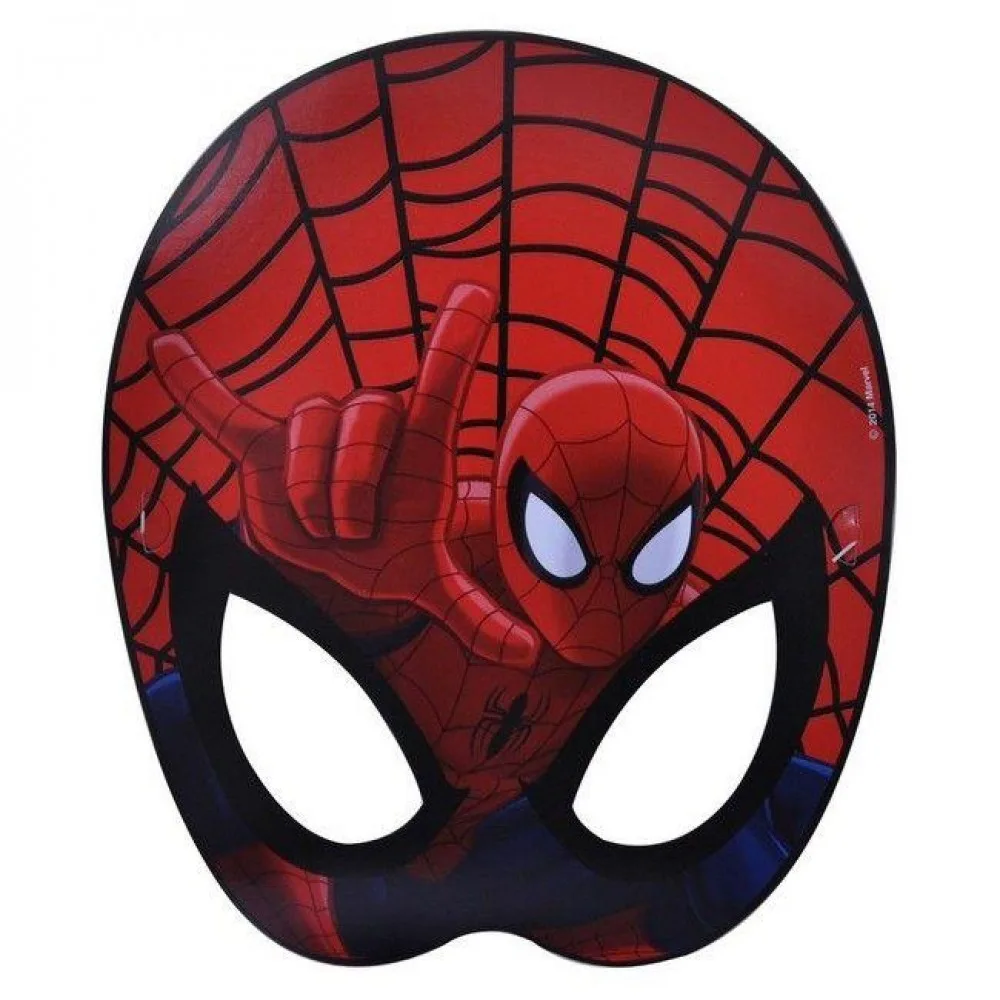 The Ultimate Spidermantemalı Kağıt Maske - 6 Adet