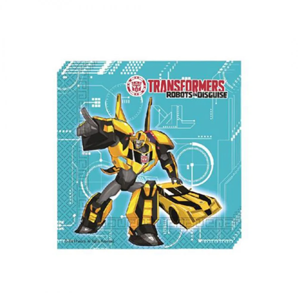 Transformers Temalı Kağıt Peçete 33*33 - 20 Adet