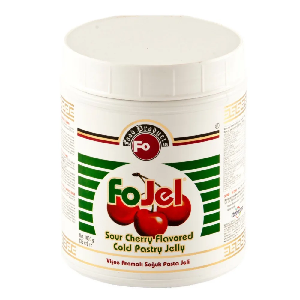 Vişne Aromalı Bitkisel Dekoratif Soğuk Pasta Jeli 1 KG