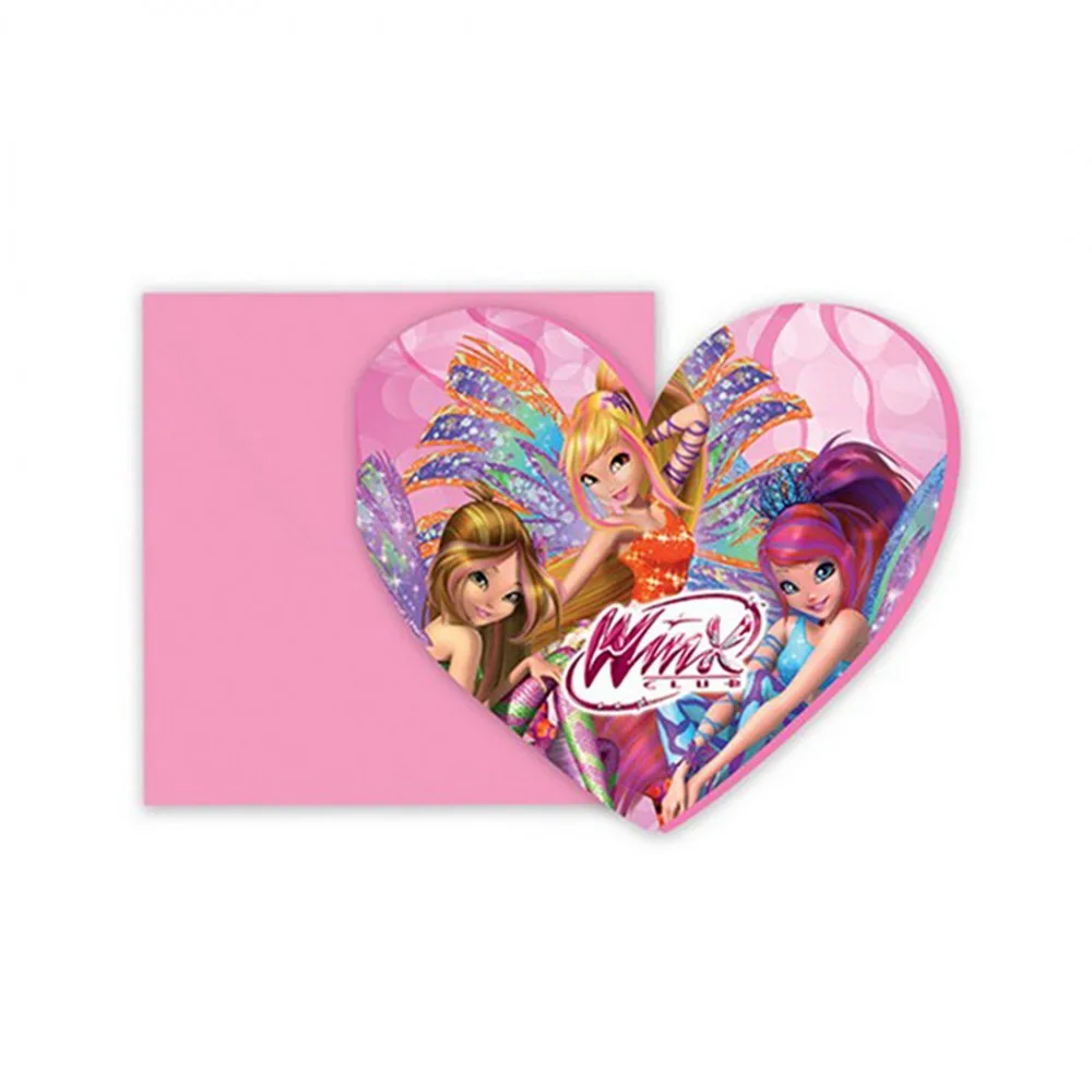 Winx Powerment Parti Davetiyesi - 6 Adet