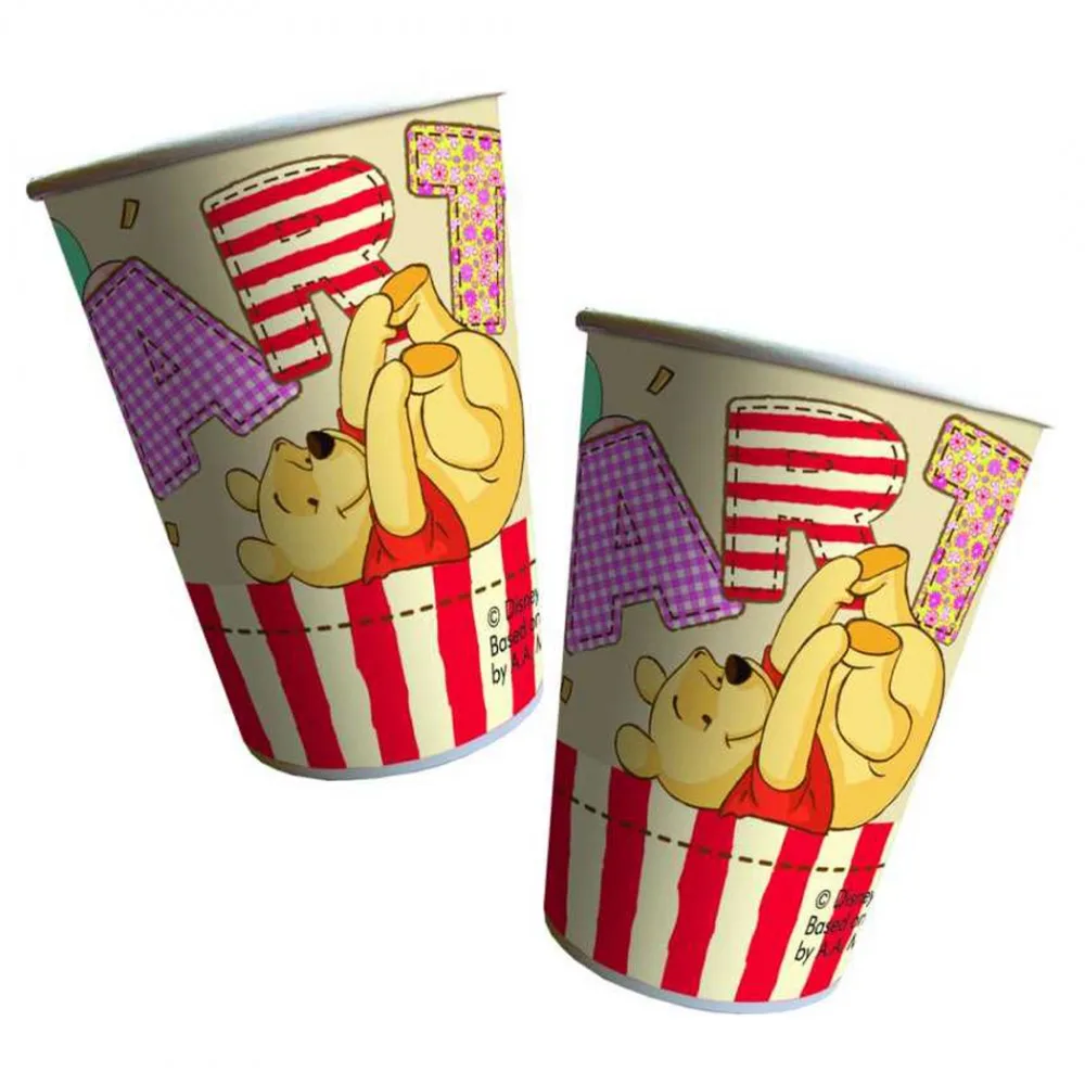 Winnie The Pooh Temalı Bardak 180/200Cc - 8 Adet