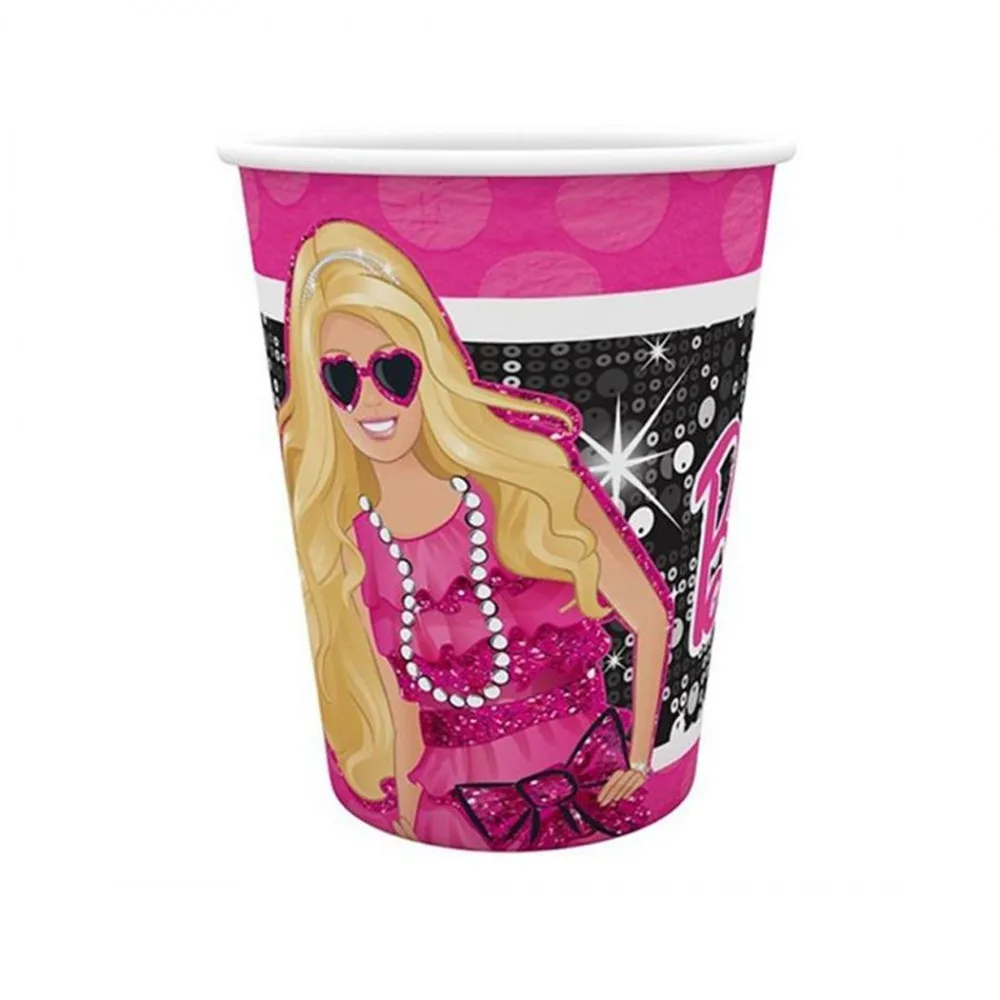 Barbie Klasik Temalı Bardak - 8 Adet