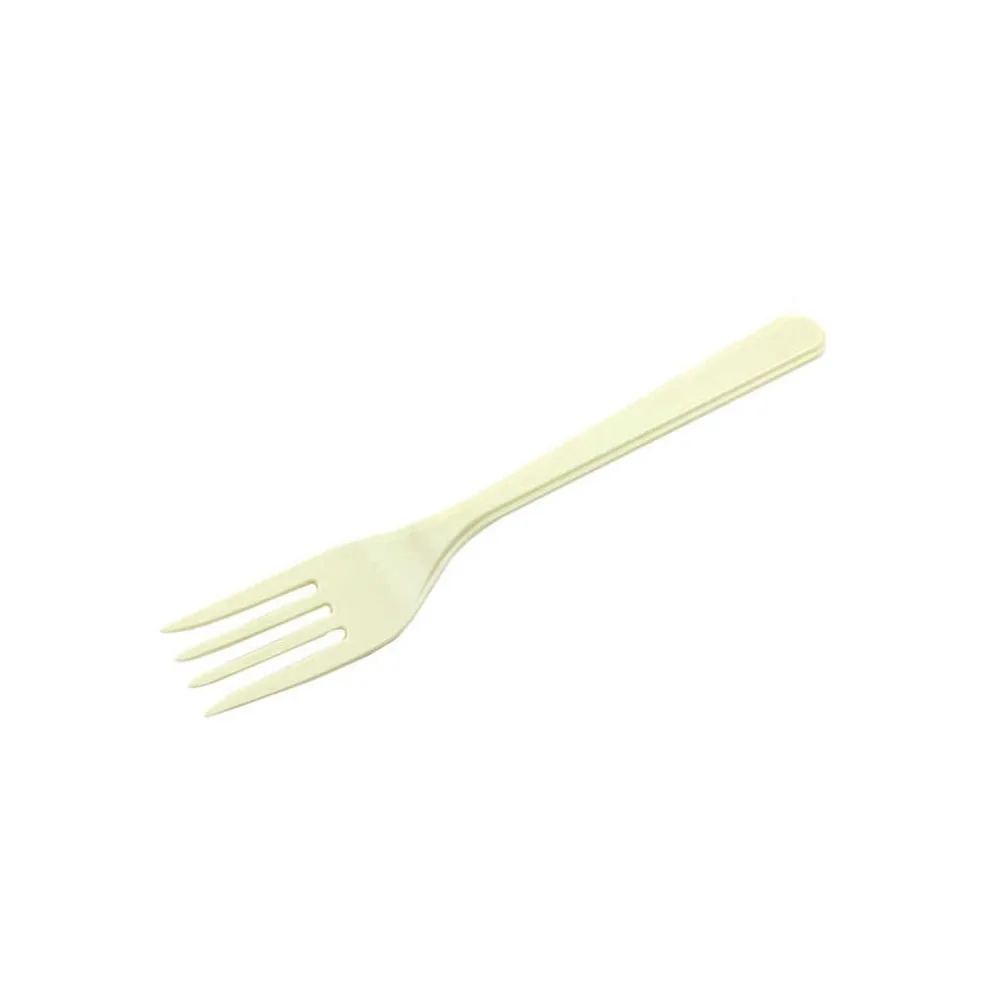 Plastik Çatal - 25 Adet Krem