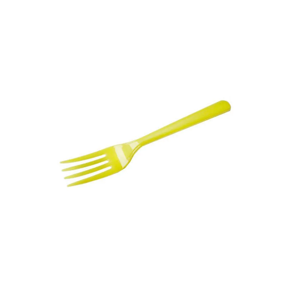 Plastik Çatal - 25 Adet Sarı