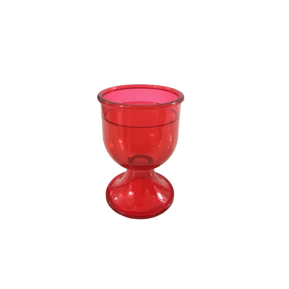 Plastik Kadeh 6x4 CM - 12 Adet Kırmızı