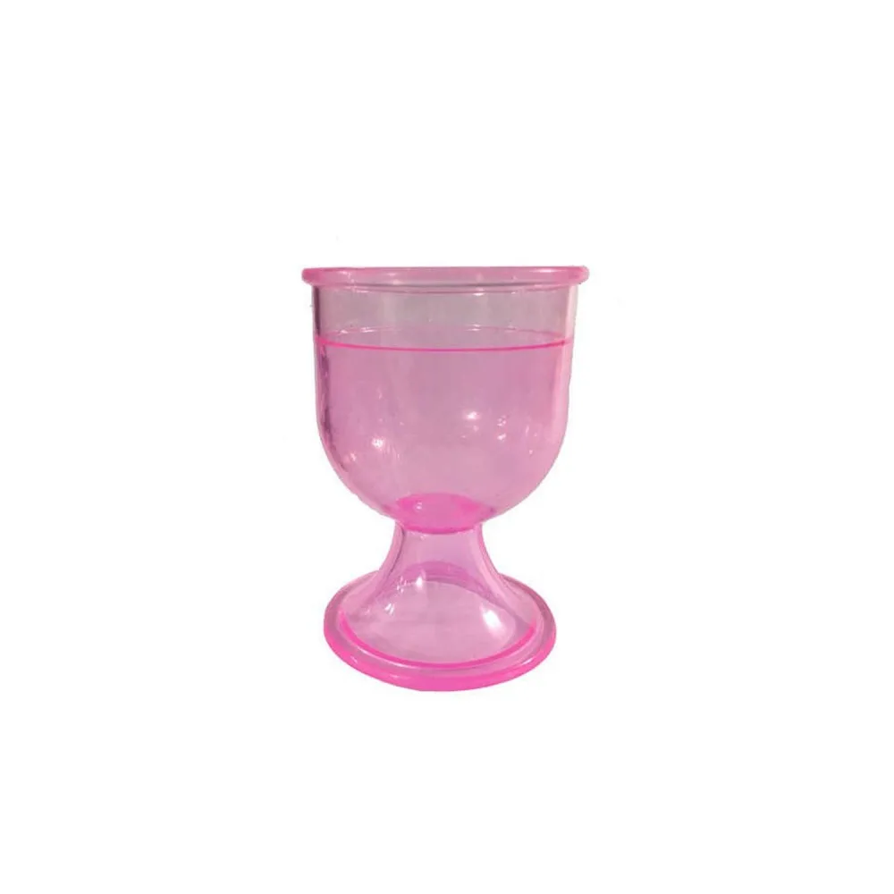 Plastik Kadeh 6x4 CM - 12 Adet Pembe
