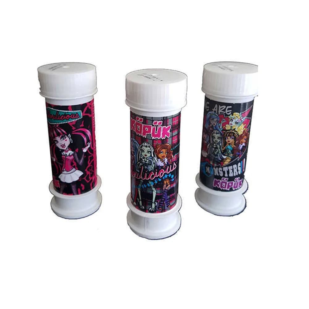 Monster High Temalı Köpüklü Üflemeli Baloncuk - 8 Adet
