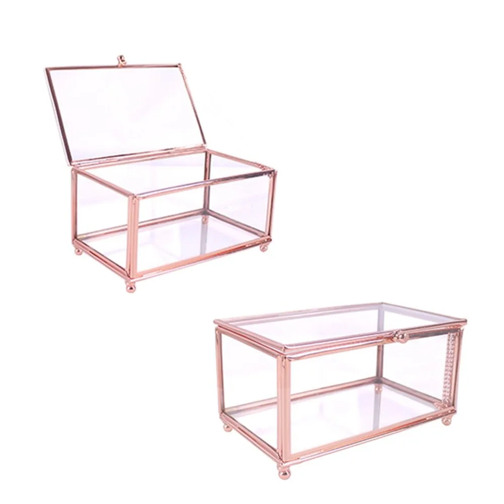 Cam Takı Ve Mücevher Kutusu 15 CM Rose