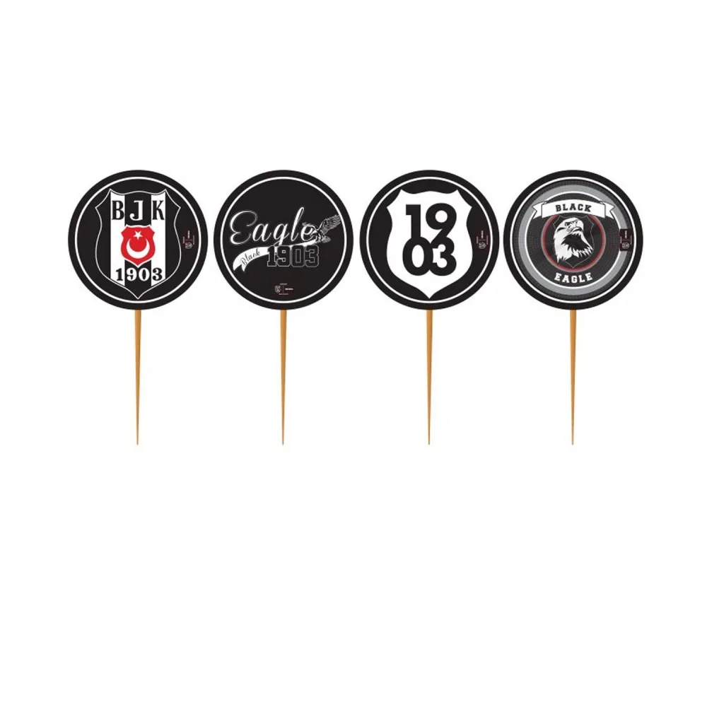 Beşiktaş Temalı Taraftar Kürdanlı Sticker - 10 Adet