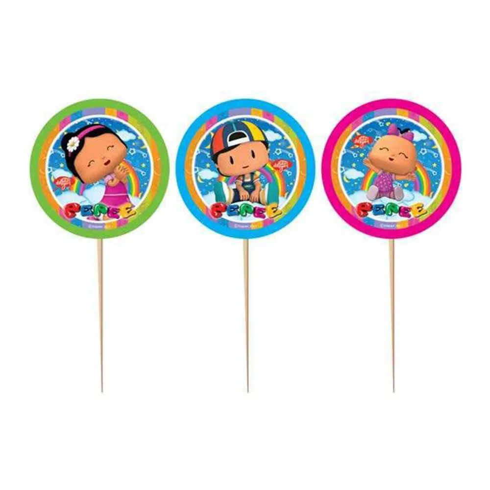 Pepee Temalı Kürdanlı Sticker - 8 Adet
