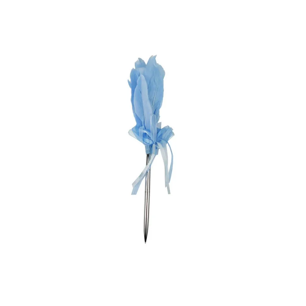 Anı Kalemi Tüylü Model 34 CM Mavi