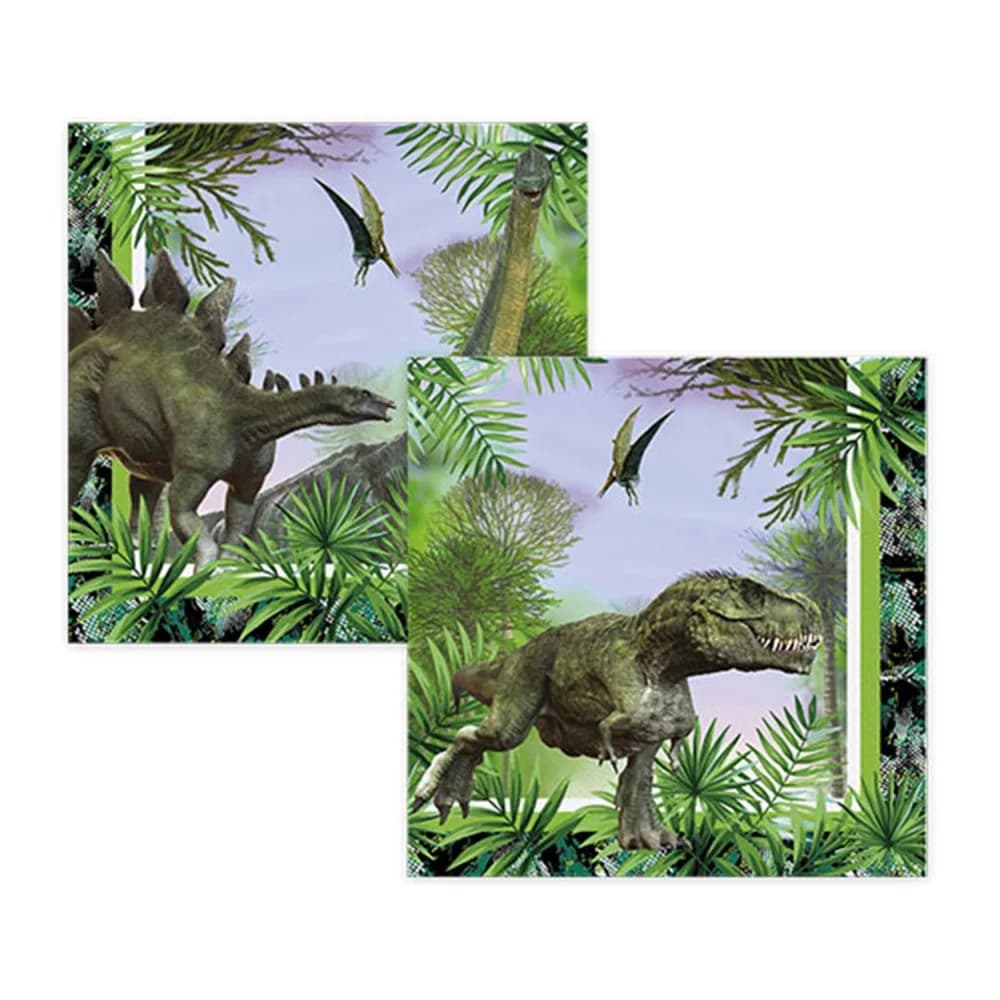 Jurassic Temalı Kağıt Peçete 33X33 CM - 16 Adet