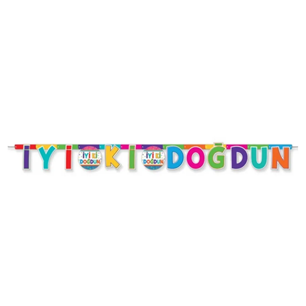 İyiki Doğdun Uzar Yazı Seti Funstar Temalı 220 CM