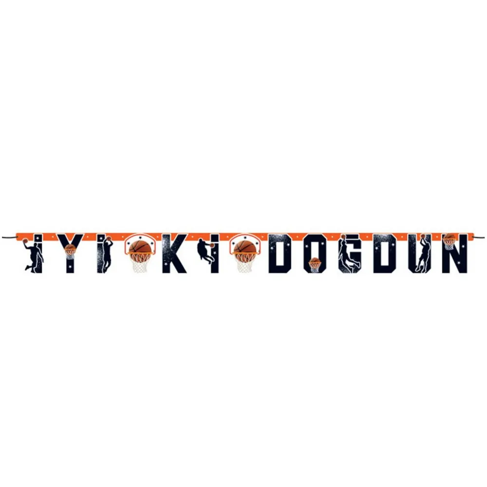 İyiki Doğdun Uzar Yazı Seti Basketbol Temalı 220 CM
