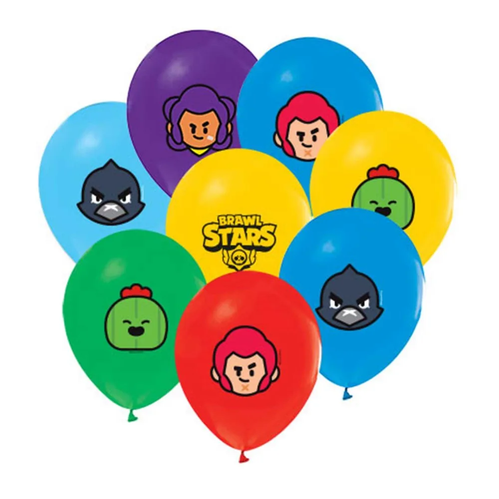 Brawl Stars Temalı Balon Karışık Renk 12 İNÇ - 20 Adet