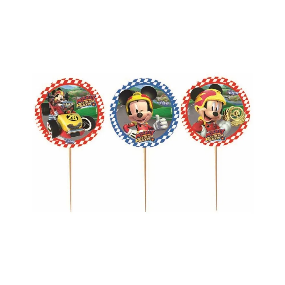 Mickey Mause Temalı Kürdanlı Sticker - 10 Adet