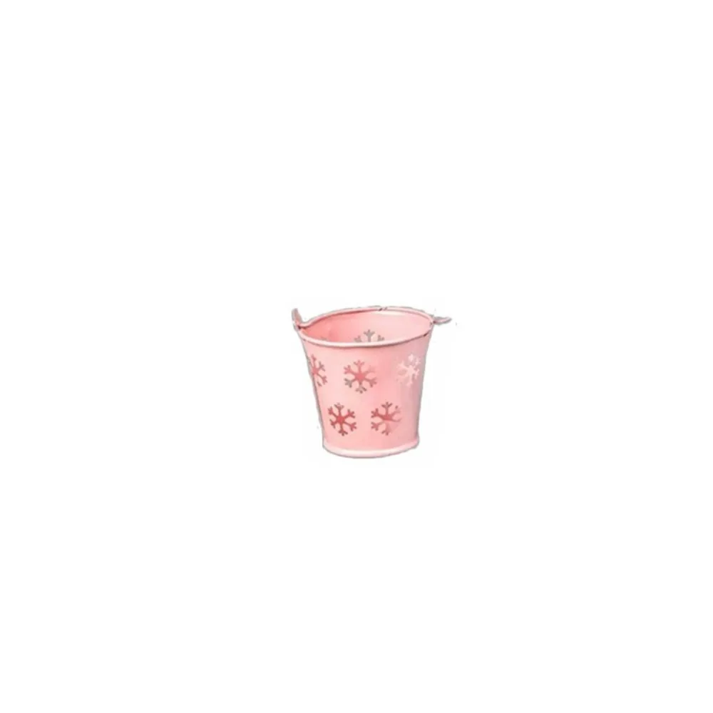 Kova Kar Desenli - 10 Adet Pembe