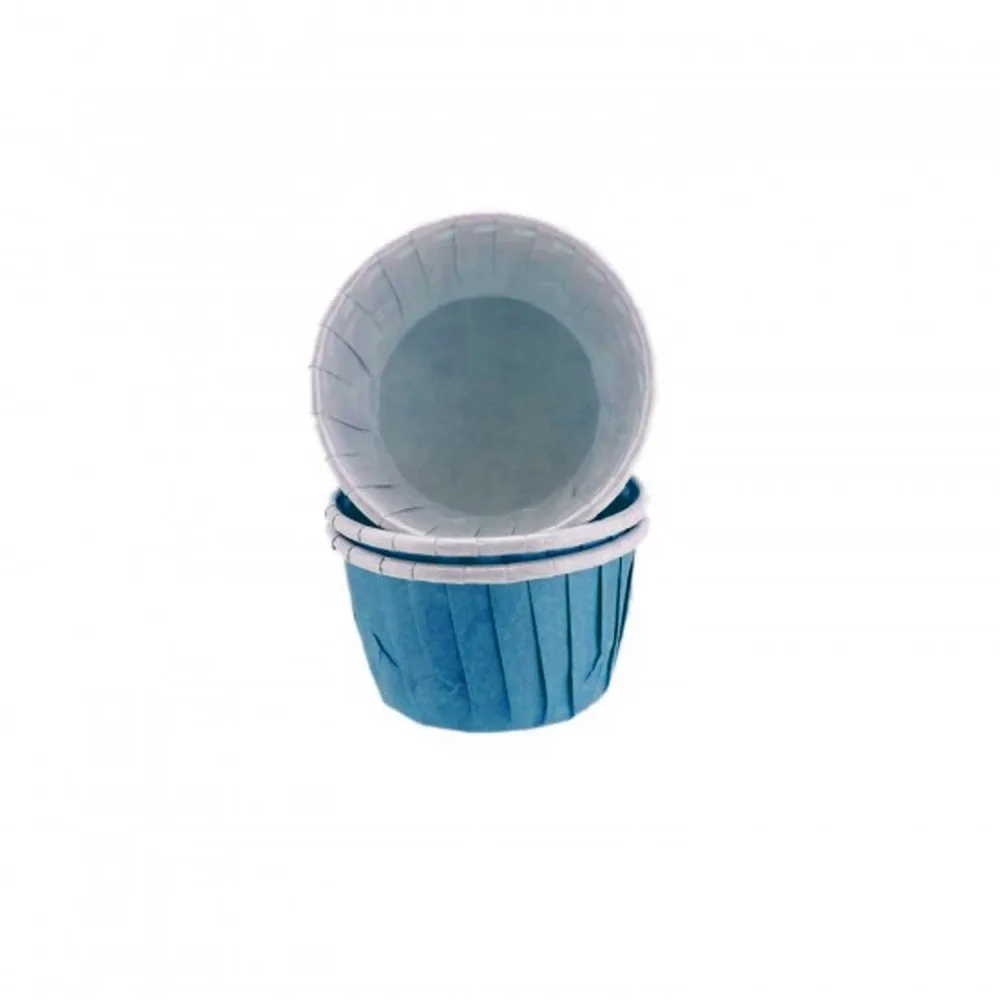 Cupcake Kalıbı Orta Boy Düz Renk 50*39 Mm - 50 Adet Mavi
