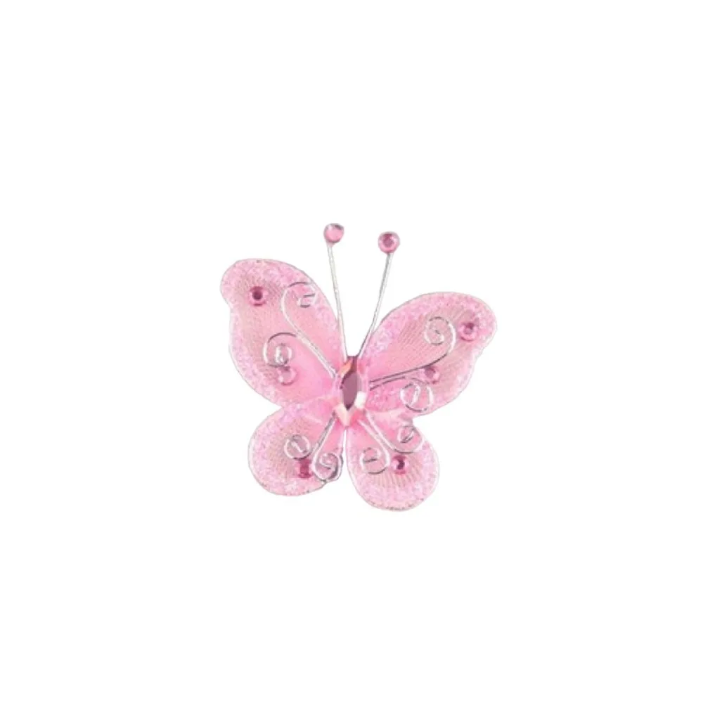 Kelebek Tül Orta Boy - 100 Adet Pembe