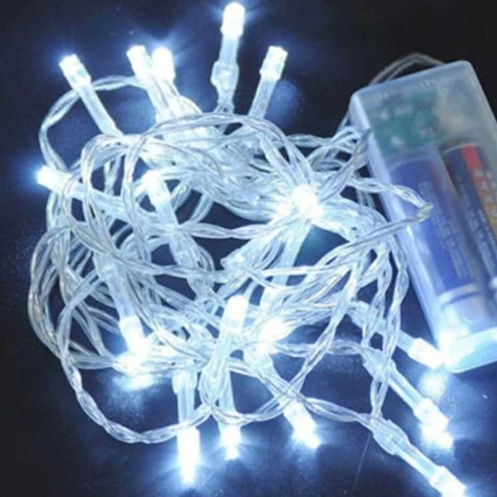 Led Işık Pilli Balon Ve Dekorasyon İçin 3 Metre Beyaz