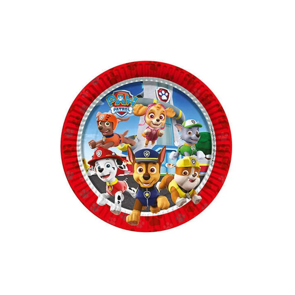 Paw Patrol Refresh Temalı Tabak 23 CM - 8 Adet