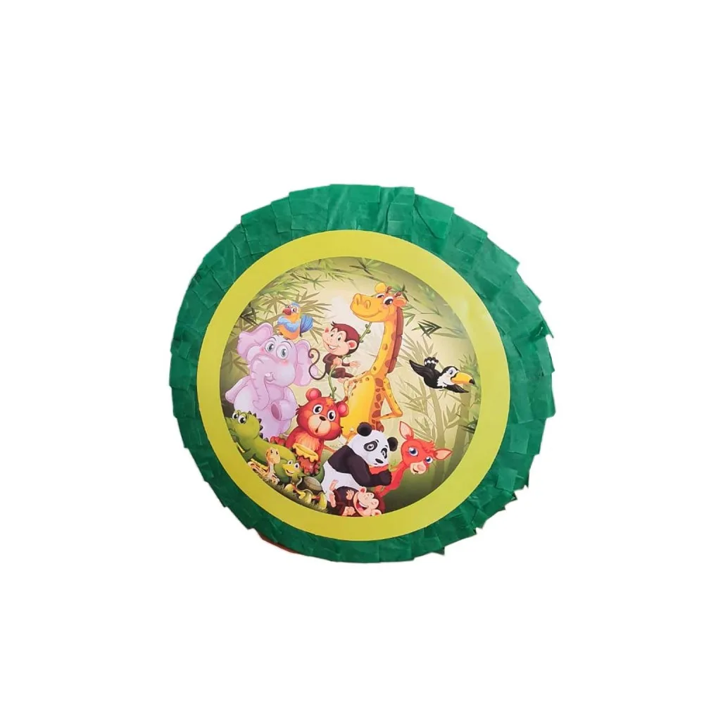 Sevimli Hayvanlar Temalı Pinyata Sopalı Safari Serisi 40X9 CM
