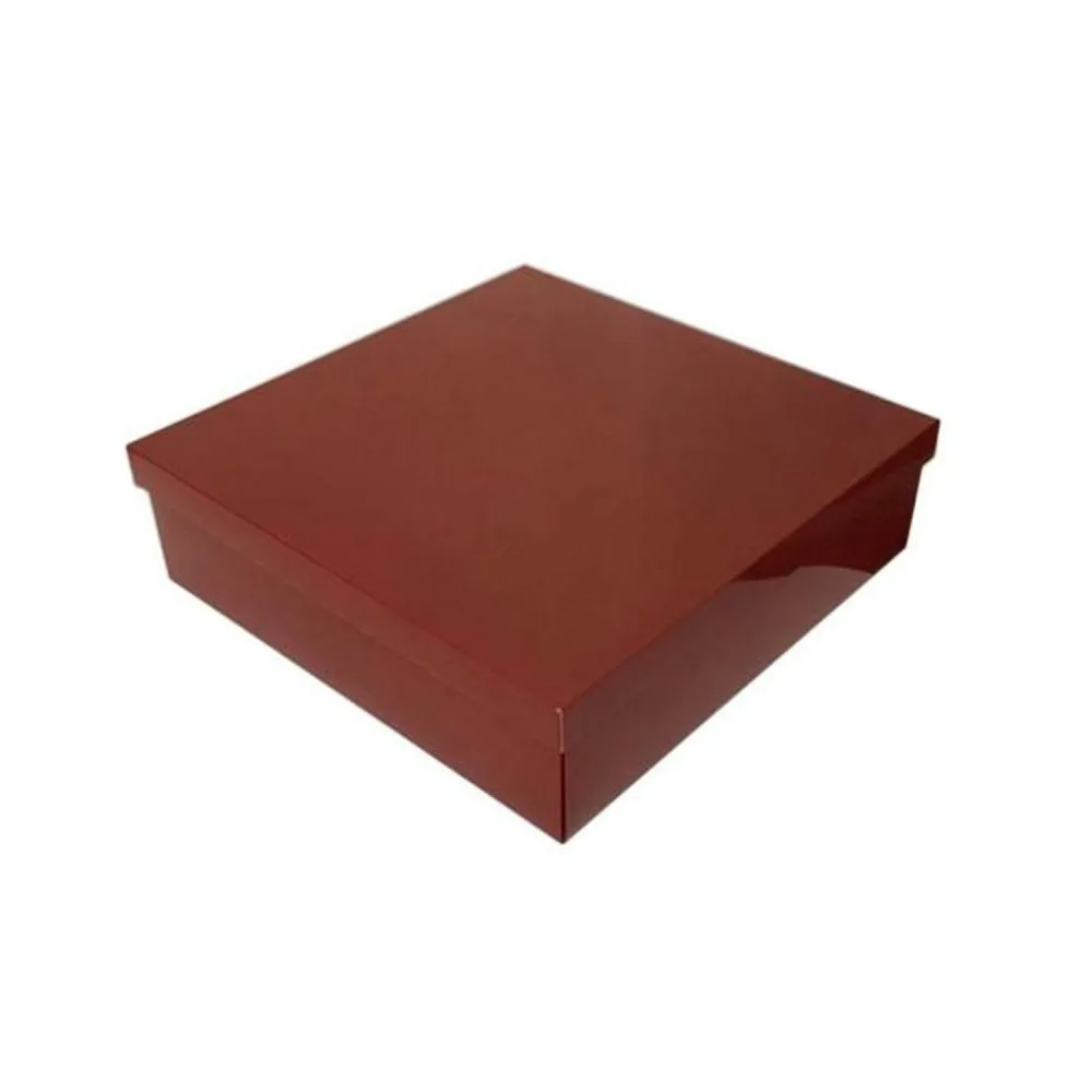 Komple Karton Kutu 30X30X10 CM - 10 Adet Bordo