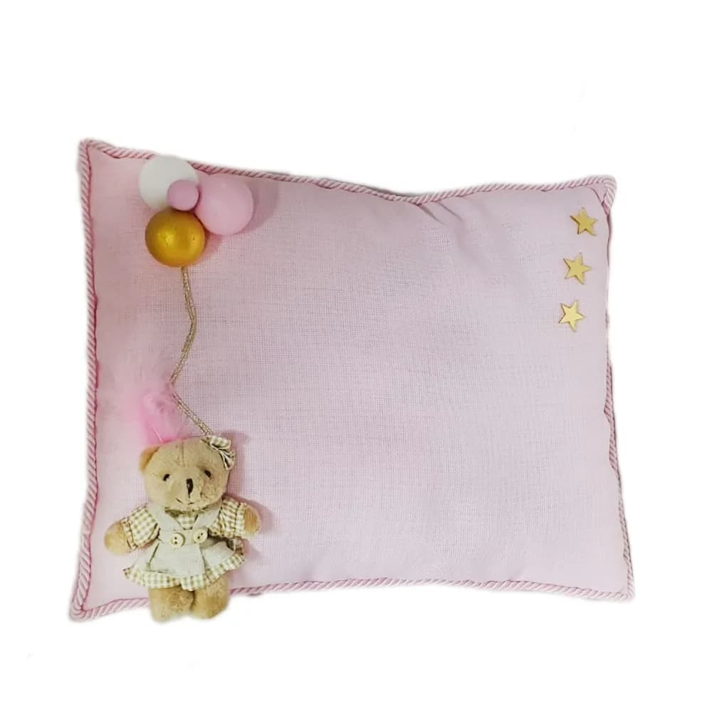 Bubble Yastık Bebek Takı Yastığı Gold Pembe