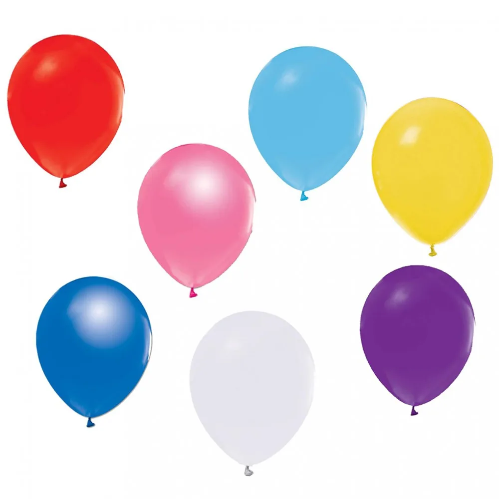 Balon Düz Pastel 12 İNÇ Baskısız - 20 Adet Karışık Renk