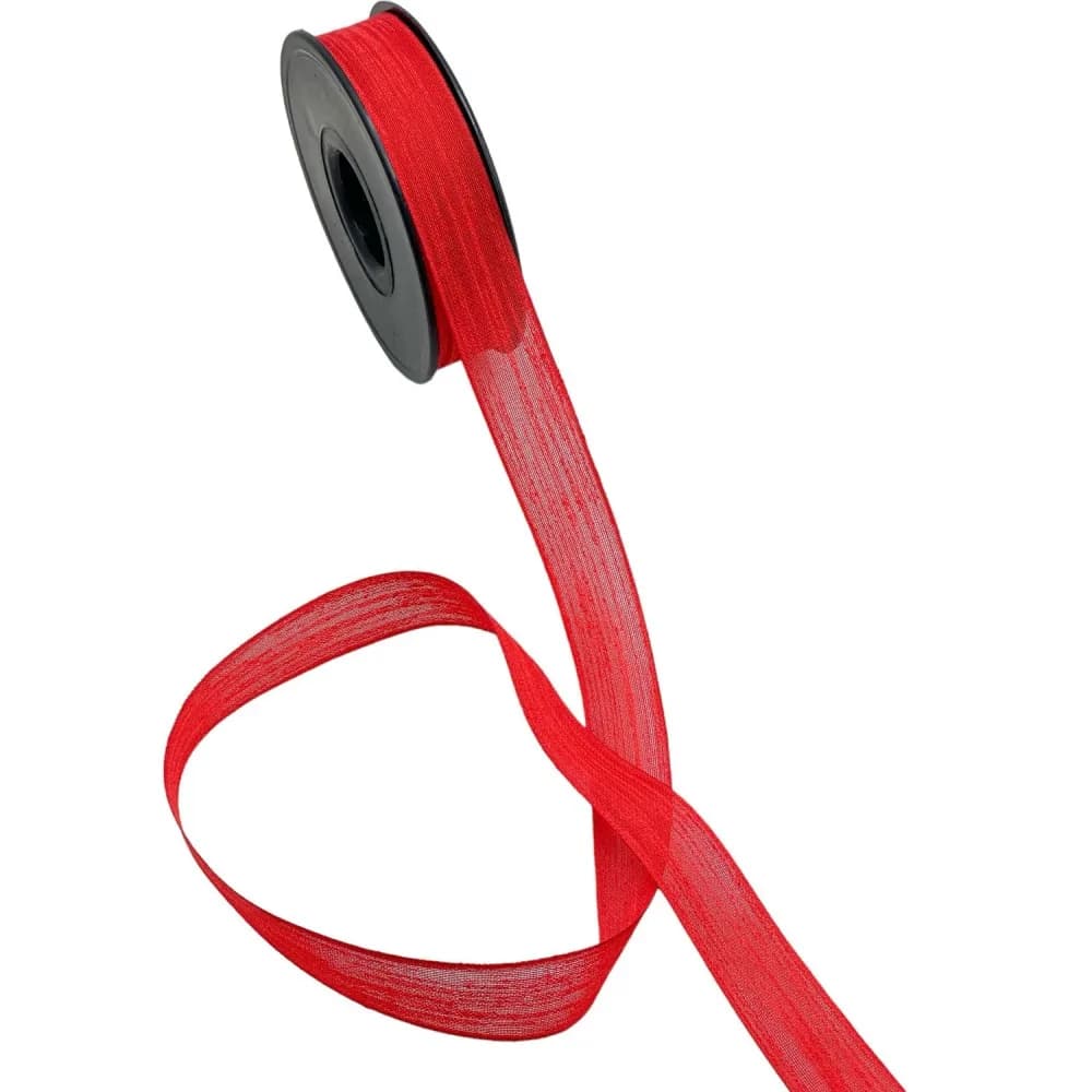 Nopel Keten Kurdele 2.5 Cm - 20 Metre Kırmızı