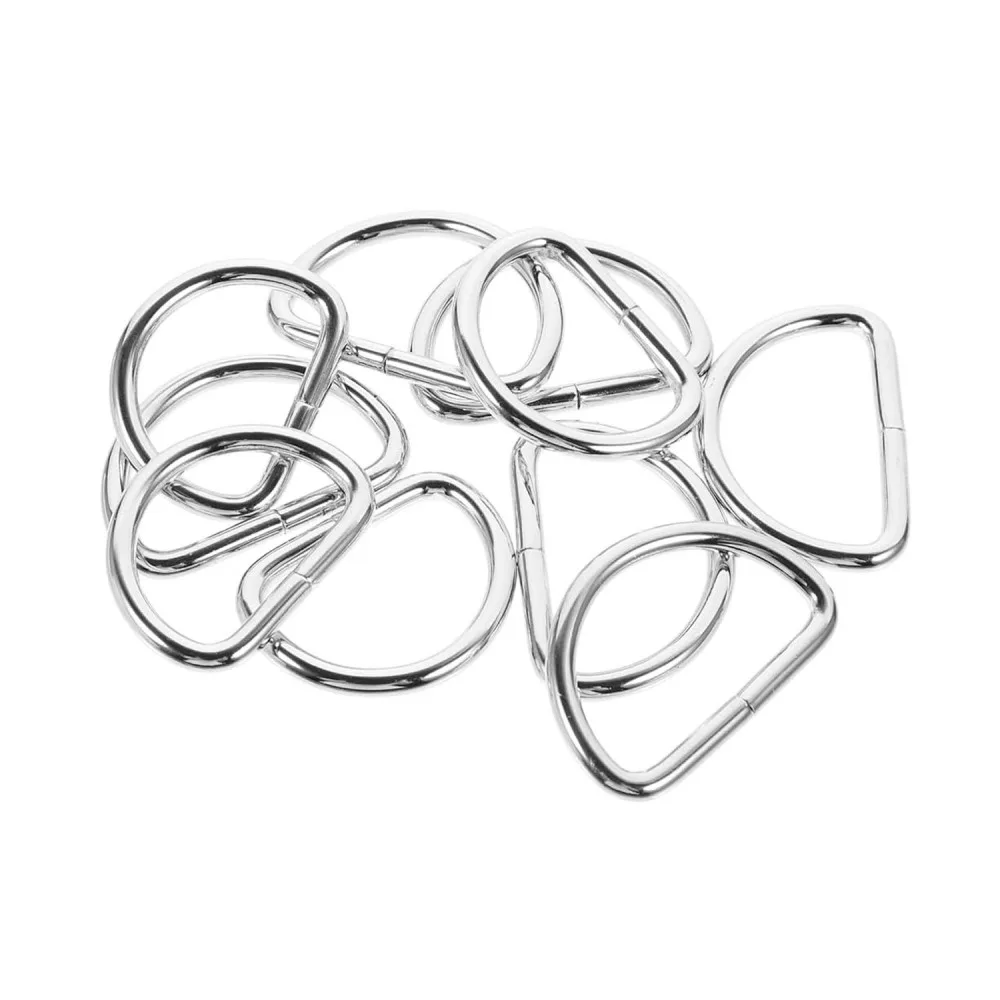 Anahtarlık Montaj Halkası D Çanta Bağlantı Halkası 24x16 MM - 1000 Adet Gümüş
