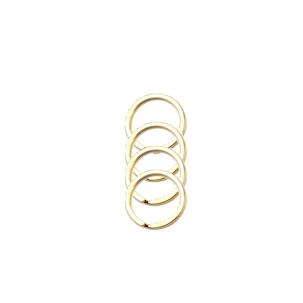 Zincirsiz Boş Yassı Model Anahtarlık Halkası 2.5 CM - 1000 Adet Gold